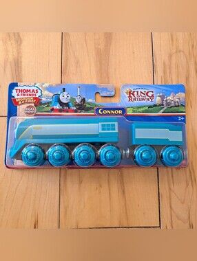 NEW! CONNOR! KING OF THE RAILWAY! Thomas Train Wooden Railway FISHER PRICE 2012!